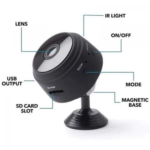 A9 Mini WiFi Camera – Rechargeable HD Security Camera ✅