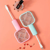 Electric Mini USB Mosquito Killer Racquet Lamp – Wireless Night Bulb & Effective Insect Catcher (Random Color)