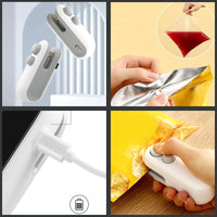 Portable Rechargeable Mini Sealer For Plastic Bags | Handheld Heat Sealing Machine