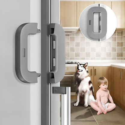 Child Safety Fridge Lock – Self Adhesive Baby Proof Lock for Refrigerator, Cabinets & Drawers | Strong, Easy Installation