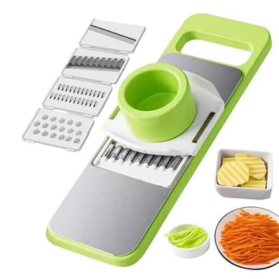 5-in-1 Stainless Steel Vegetable Cutter & Slicer