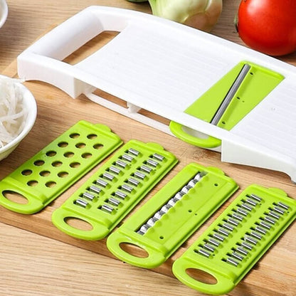 5-in-1 Stainless Steel Vegetable Cutter & Slicer