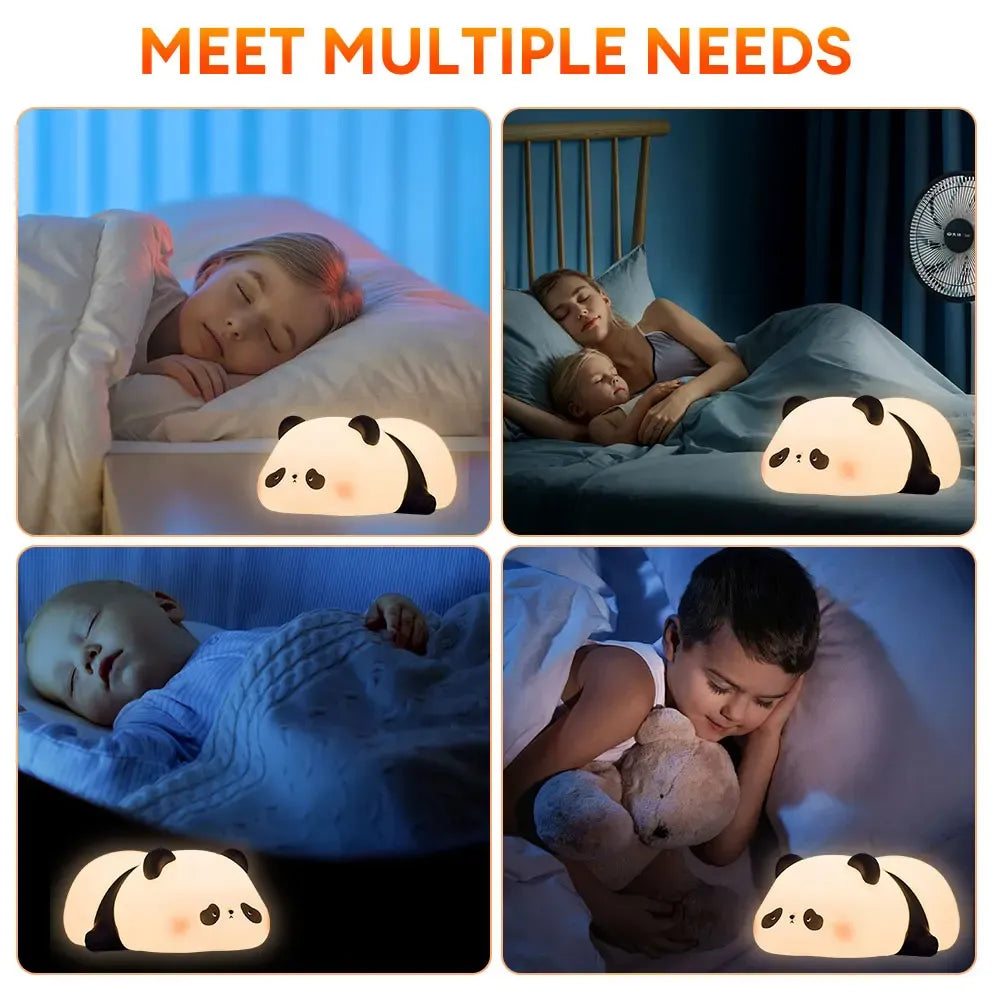 Rechargeable Panda Night Lamp | Cute LED Night Light
