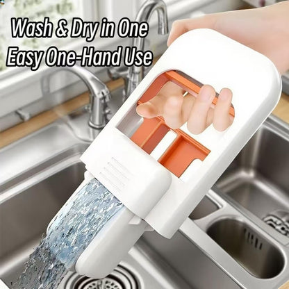 Foldable Mini Mop | Portable Self-Squeezing Wet & Dry Cleaner for Kitchen, Bathroom, Glass & Car