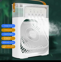 Portable Air Cooler Fan – 3-in-1 Mini AC Desktop Humidifier 7-Color LED