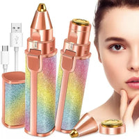 2-in-1 Rechargeable Eyebrow & Facial Hair Trimmer for Women