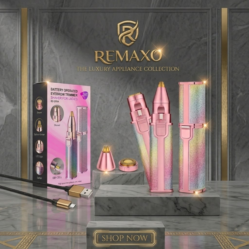 2-in-1 Rechargeable Eyebrow & Facial Hair Trimmer for Women