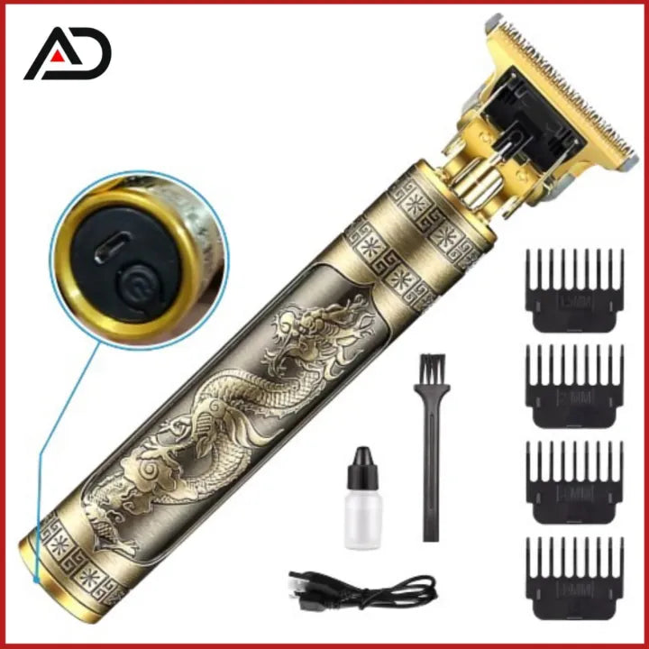 T9 Professional Hair Trimmer for Men – Rechargeable Metal Body Shaver