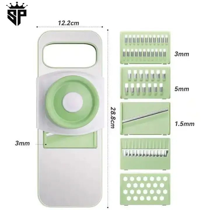 5-in-1 Stainless Steel Vegetable Cutter & Slicer