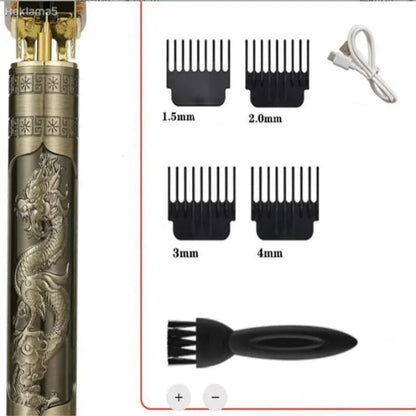 T9 Professional Hair Trimmer for Men – Rechargeable Metal Body Shaver