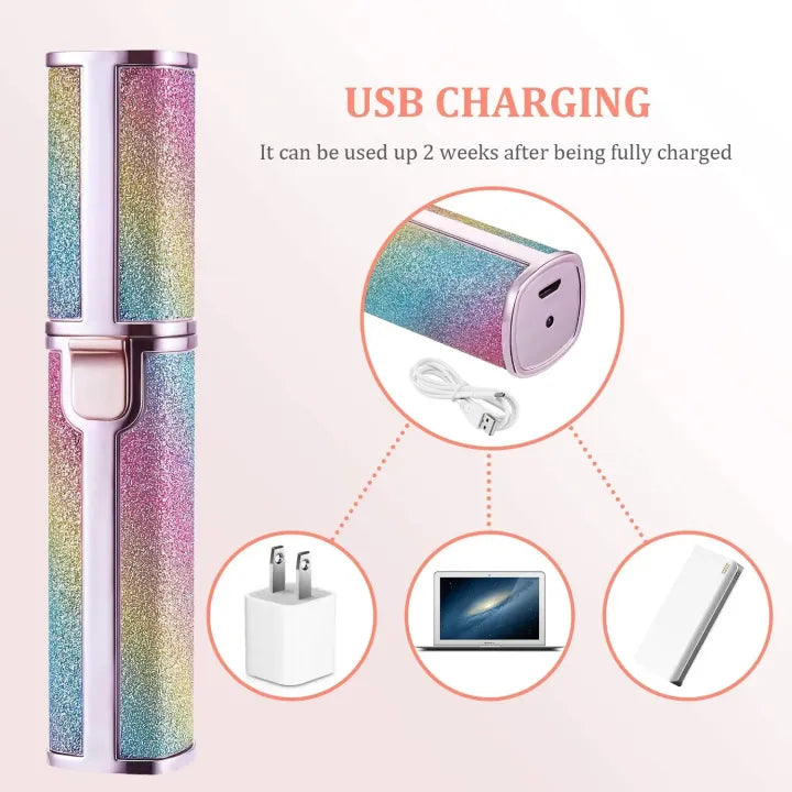 2-in-1 Rechargeable Eyebrow & Facial Hair Trimmer for Women