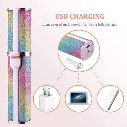 2-in-1 Rechargeable Eyebrow & Facial Hair Trimmer for Women