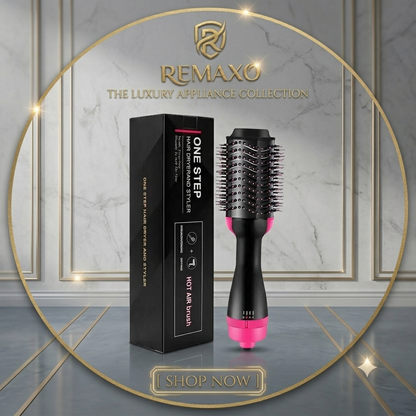 3-in-1 Hot Air Brush | Hair Dryer, Straightener & Curler