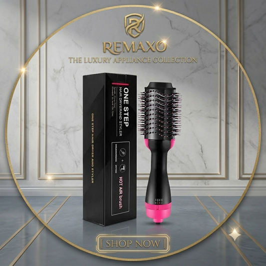 3-in-1 Hot Air Brush | Hair Dryer, Straightener & Curler
