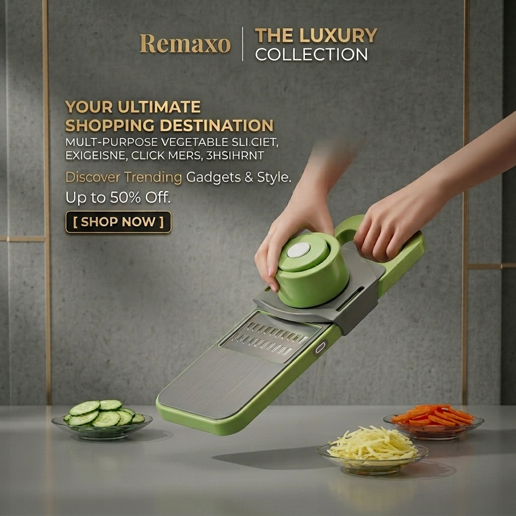 5-in-1 Stainless Steel Vegetable Cutter & Slicer