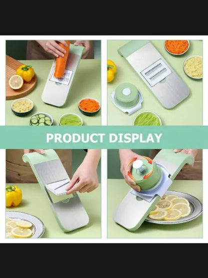 5-in-1 Stainless Steel Vegetable Cutter & Slicer