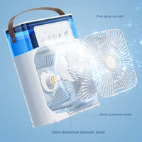 Portable Air Cooler Fan – 3-in-1 Mini AC Desktop Humidifier 7-Color LED
