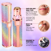 2-in-1 Rechargeable Eyebrow & Facial Hair Trimmer for Women