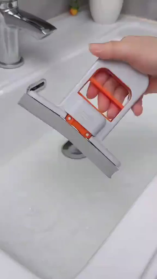 Foldable Mini Mop | Portable Self-Squeezing Wet & Dry Cleaner for Kitchen, Bathroom, Glass & Car